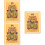 3Pièces Carte Amulette Chance Sui 2024 Orange Compacte Et 1