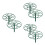 6Pcs Ppe Material Plants Support Stand Green Climbing 7