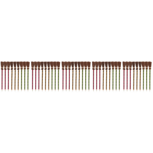 45Pièces Crayons Balais Bois Colorés, Créatifs Pour Et