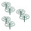 6Pcs Ppe Material Plants Support Stand Green Climbing 8
