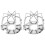 2Pcs Silver Iron Fire Sprinkler Head Protector Cover for Home Use 4