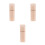 3Pcs Empty Pink PP Lipstick Tubes Durable Cosmetic Containers Portable 7