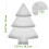 2Pcs Christmas Tree Shaped Grey Fruit and Nut Serving Tray 3