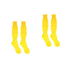 2Paires Bas De Football Jaunes Respirants Confortables Pour Sports