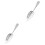 2Pièces En Acier Bar Argent Filtre 1
