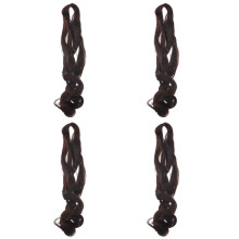 4Pcs Easy Braid Black Synthetic Braiding Hair Wig for Women