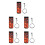 5Pcs Red Drumstick Carrying Case Oxford Cloth Drumstick Storage Bag 8