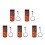 5Pcs Red Drumstick Carrying Case Oxford Cloth Drumstick Storage Bag 9