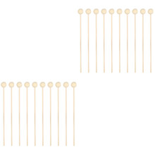 20Pièces Bâtonnets Diffuseur Rattan Ivoire Perle Bois