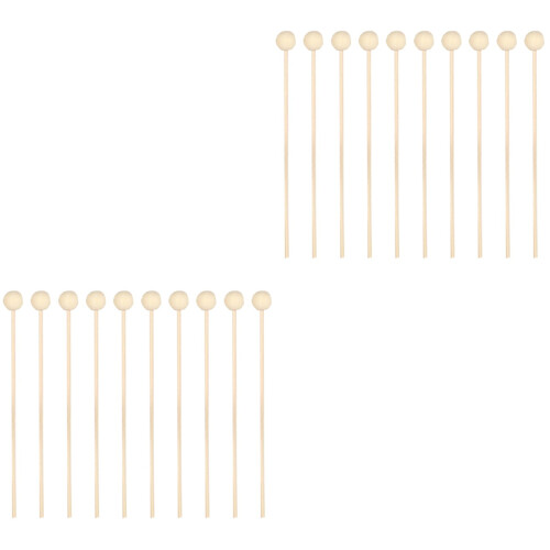 20Pièces Bâtonnets Diffuseur Rattan Ivoire Perle Bois