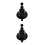 2Pièces Support Ventilateur Ventouse Noire Ajustable 9