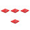 4Ensembles Et Housses Clavier Piano Rouge Absorbante 1