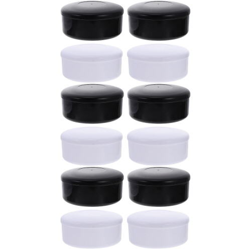 12 Boîte Simple Plastique Pour Pièces D'échecs Noir Et