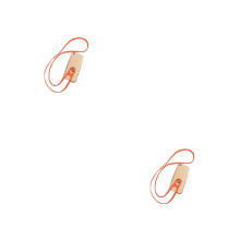 2Pièces Sangles Téléphone Silicone Orange, Suspendues Cou Taille