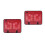 2Pièces Support Slim Rouge Avec Double Ventilateur USB Pour Portable 1