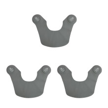 3Pcs Unisex Waterproof Silicone Haircut Cape Neck Neckerchief Grey