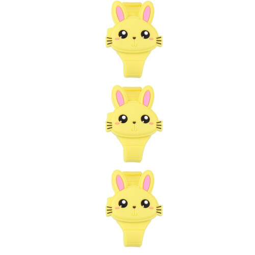 3Pièces Pour Enfants Silicone Design Cartoon Amusant