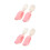 2Ensembles Ensemble Fourchette Bébé Silicone Rose ABS 1