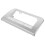 4Pcs Rear Seat Cd Player Frame Grey ABS Plastic Car Audio Mounting 2