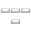 4Pcs Rear Seat Cd Player Frame Grey ABS Plastic Car Audio Mounting 4
