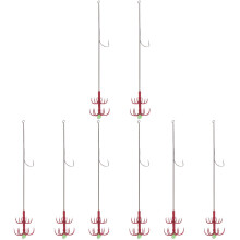 8Pièces Hameçons Doubles Pour À Seiche Poulpe