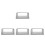 4Pcs Rear Seat Cd Player Frame Grey ABS Plastic Car Audio Mounting 6