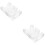 2Pièces Rangement Cartes Transparent Plastic Rotatif 1