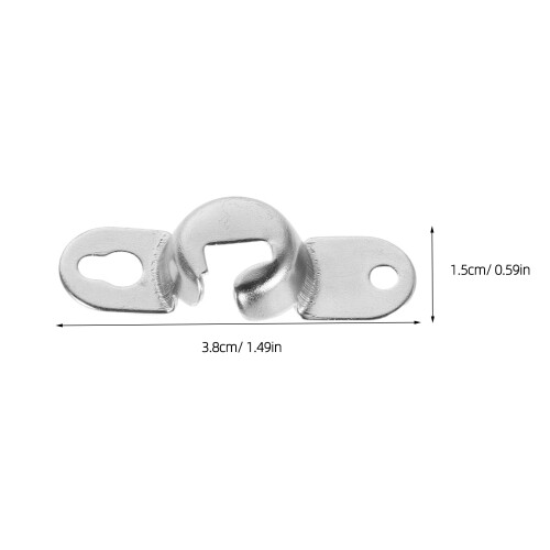 4Pairs Metal Mounting Hardware for Blinds Replacement Brackets Silver 1