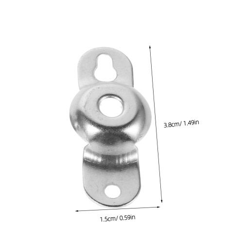 4Pairs Metal Mounting Hardware for Blinds Replacement Brackets Silver 2