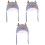 3Pièces Bonnet Bébé Hiver Coton Bleu Antilope Oreilles Chaud 1