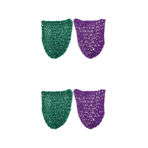 4Pièces Accessoires Cheveux Bonnet Long En Filet Pour