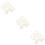 300Pièces Caches Trou Nylon Blanc Fixation Rapide Pour Mobilier 1
