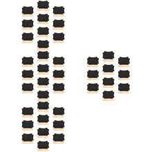 40Ensembles Ardoises Miniatures Pied Bois Multicolores Décoratives