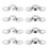 4Pairs Metal Mounting Hardware for Blinds Replacement Brackets Silver 7