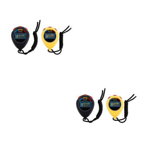 4Pièces Stopwatchs Professionnels Portables Pour De Sport