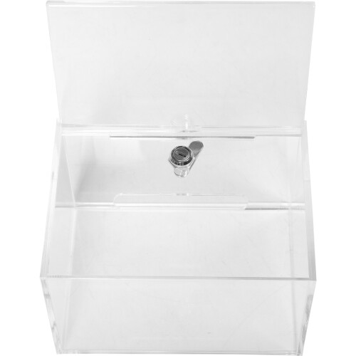 3Pcs Wall Mount Acrylic Mailbox Large Capacity Lockable Suggestion Box 2