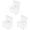 3Pcs Wall Mount Acrylic Mailbox Large Capacity Lockable Suggestion Box 4