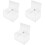 3Pcs Wall Mount Acrylic Mailbox Large Capacity Lockable Suggestion Box 5