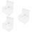 3Pcs Wall Mount Acrylic Mailbox Large Capacity Lockable Suggestion Box 8