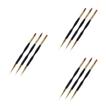 9Pièces Stylo Peinture Ongles Noir Portable Outils Nail Art Pratiques