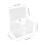 3Pcs Wall Mount Acrylic Mailbox Large Capacity Lockable Suggestion Box 11