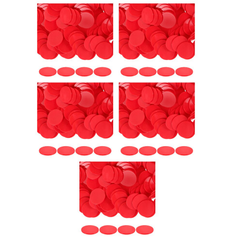 500Pièces Jetons De Poker Rouge Pour Jeux De À Usage Long