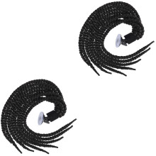 2Pièces Ornements Casque Noir Décor Durable Sûr