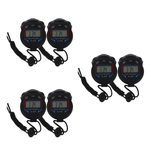 6Pièces Chronomètres Digitaux Avec LCD