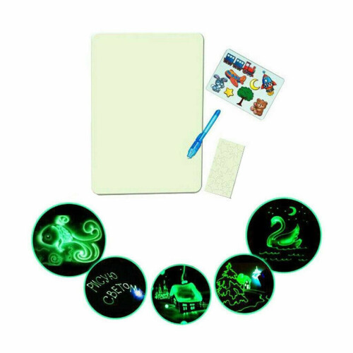 3Pcs Kids Graffiti Drawing Board Plastic Nightlight Assorted Colors 1