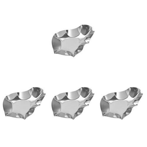 4Pièces Assiettes Huîtres Réutilisables Pour Four Barbecue