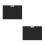 2Pièces Clipboard Plastique Noir Horizontal Pour Usage Professionnel 1