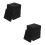 24Pcs Flame Resistant Black Foam Pads Self Adhesive Vibration Reducing 3