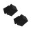 24Pcs Flame Resistant Black Foam Pads Self Adhesive Vibration Reducing 4