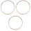 3Pcs Microwave Plate Holder Roller Rings Pink Plastic Tray Support 5